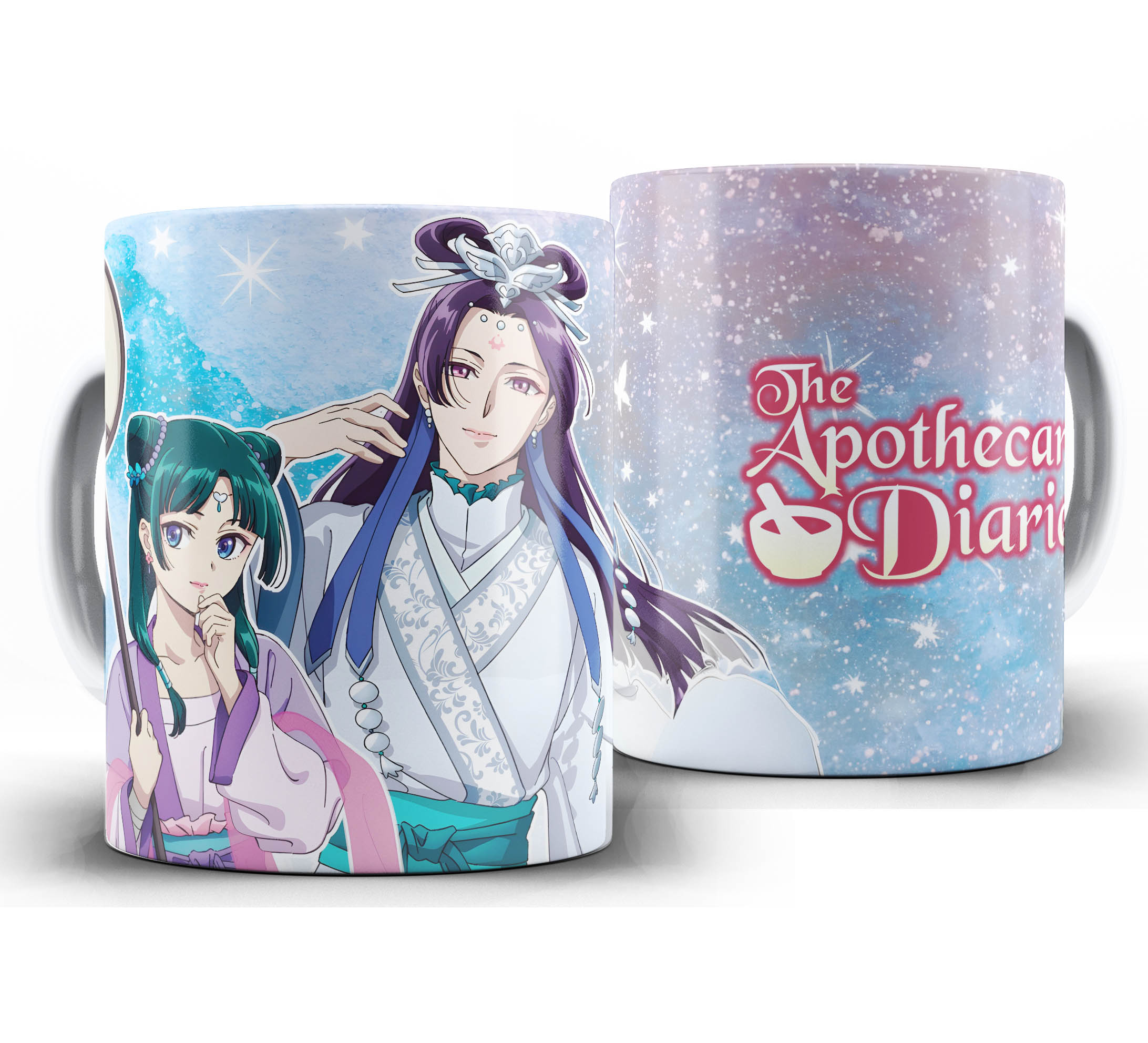 Caneca Anime - Diario de Uma Apotecaria W4 - Jinshi e MaoMaozinha